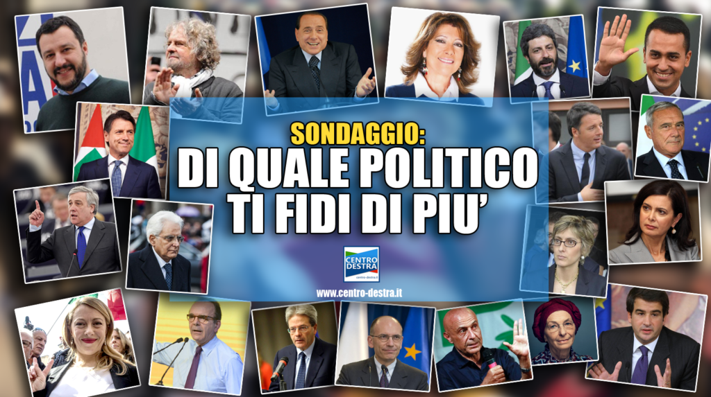 sondaggi politici fiducia dei leader