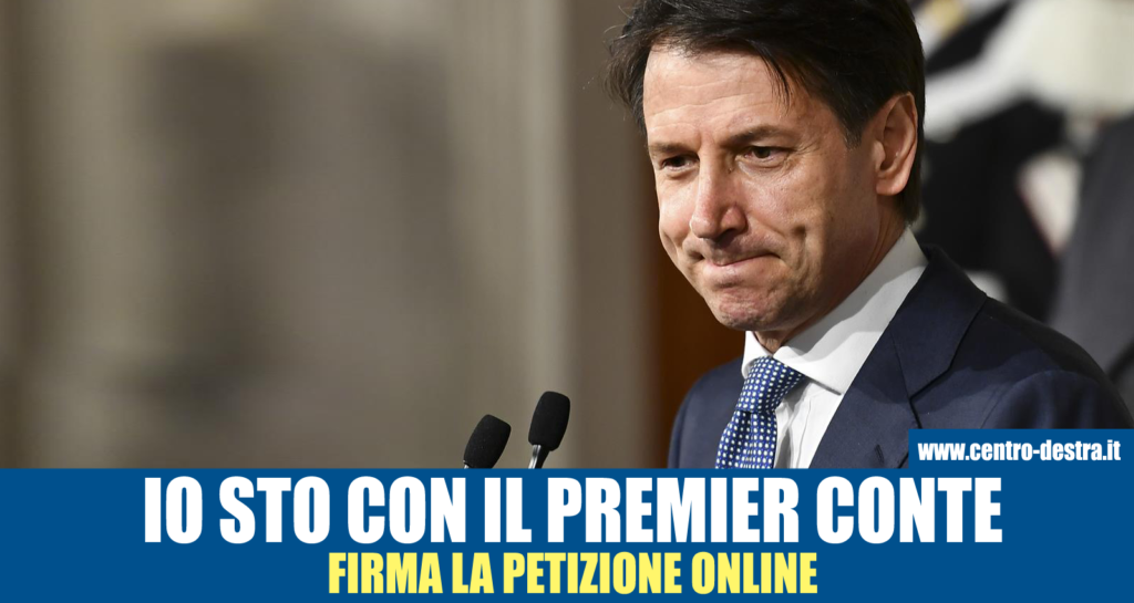 La rete si mobilita per il premier conte