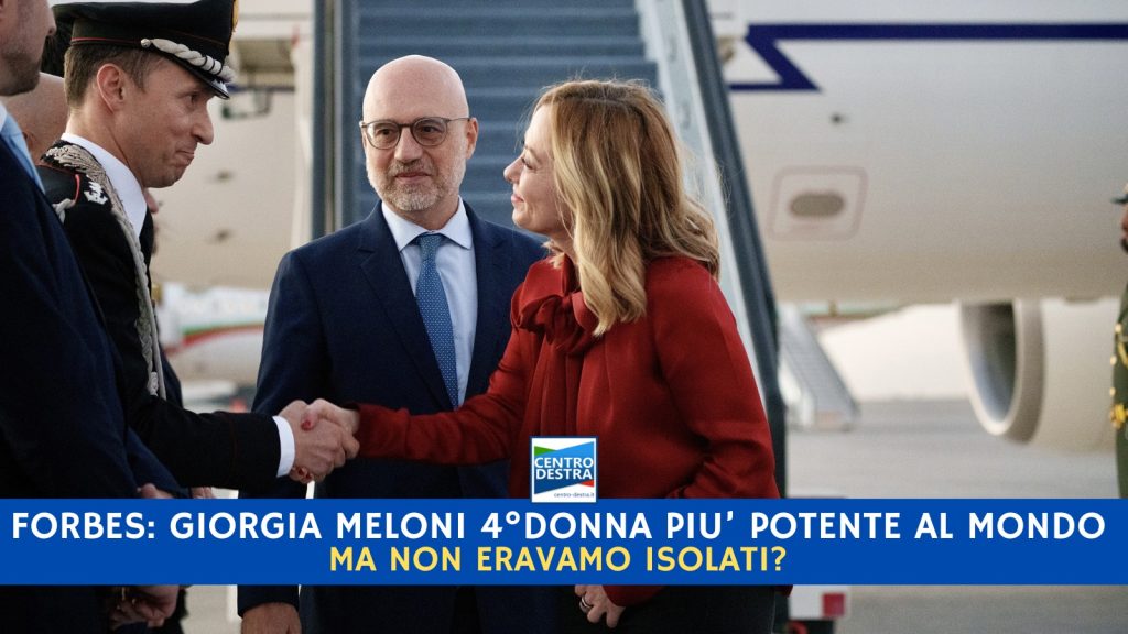 Forbes mette la meloni al 4° posto tra le donne più potenti del mondo