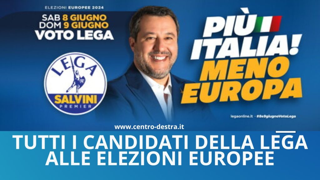 Elezioni europee: le liste della Lega Salvini Premier