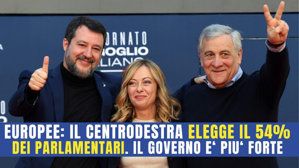 il centrodestra elegge il 54% degli eurodeputati italiani