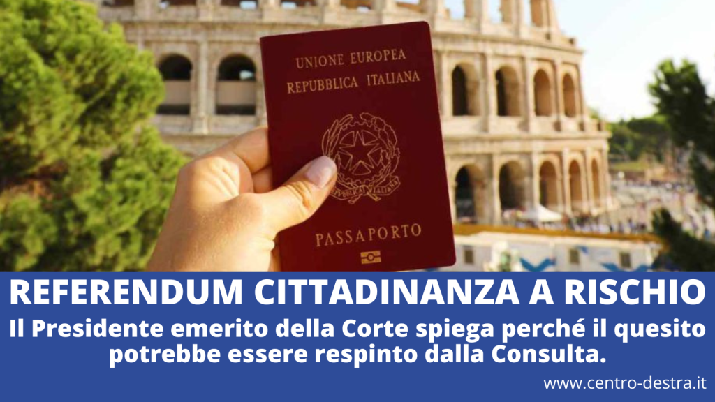 Ecco perchè la consulta potrebbe bocciare il referendum sulla cittadinanza.